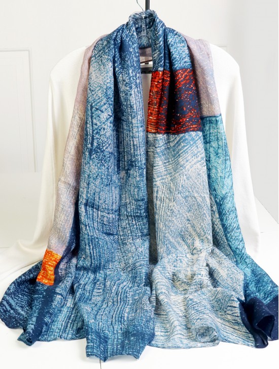 Abstract Print Fashion Scarf